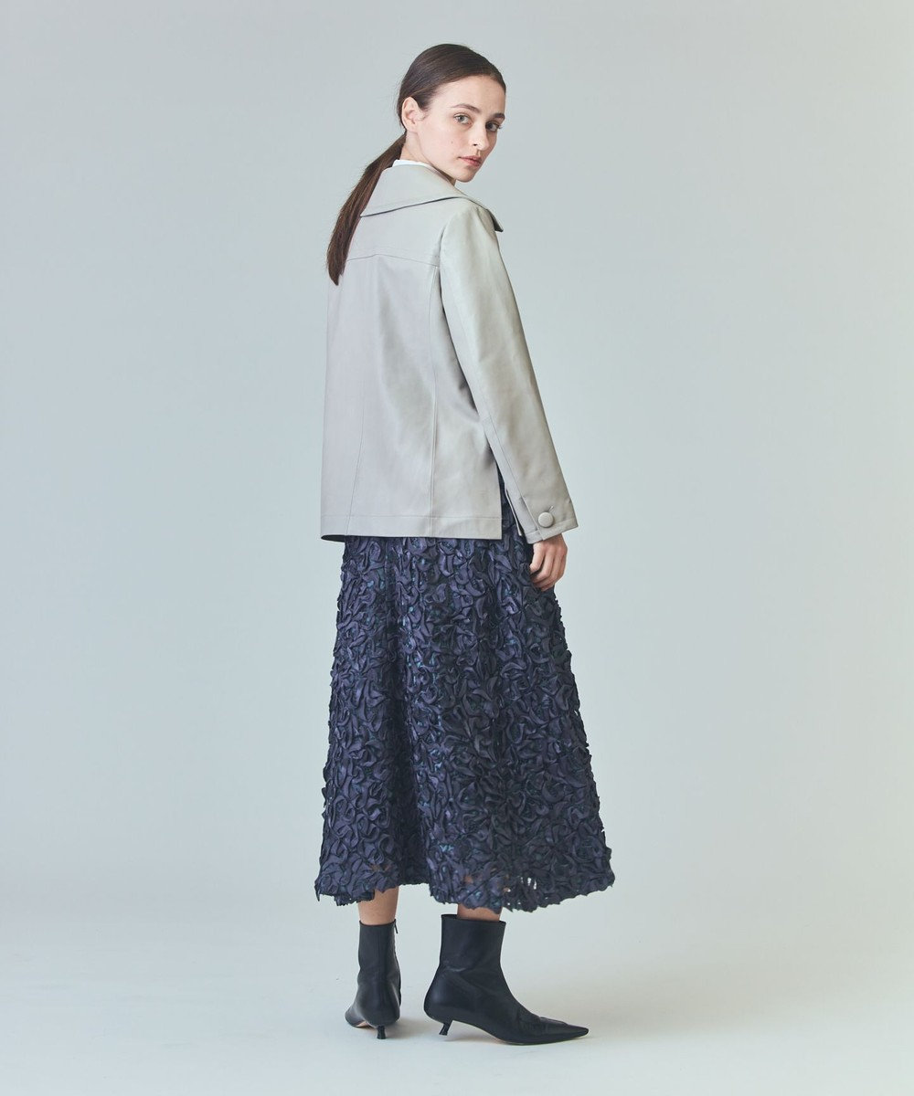 GRACE CONTINENTAL ラムレザーPコート