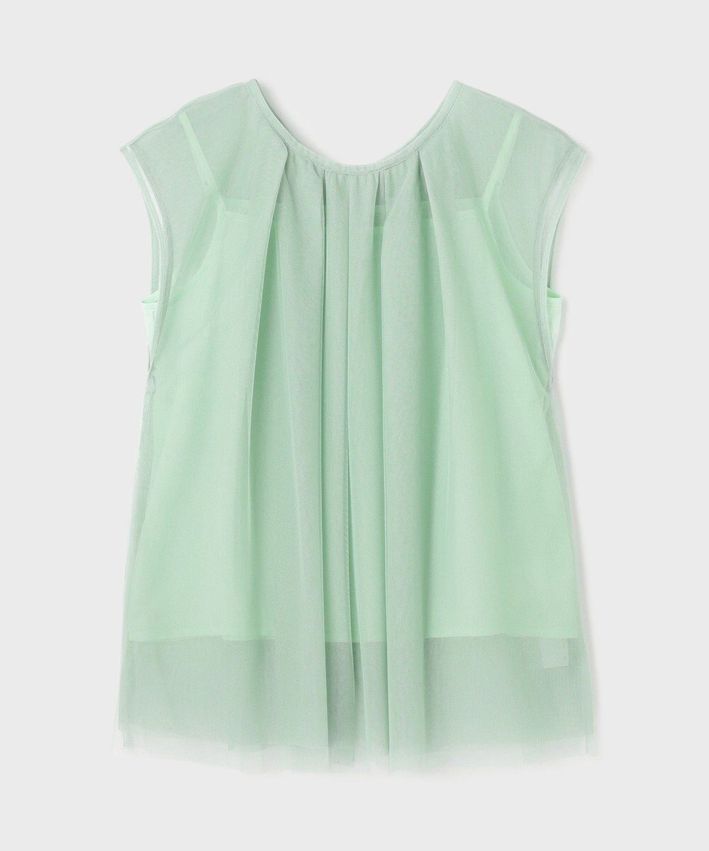 GRACE CONTINENTAL チュールタックノースリーブ 