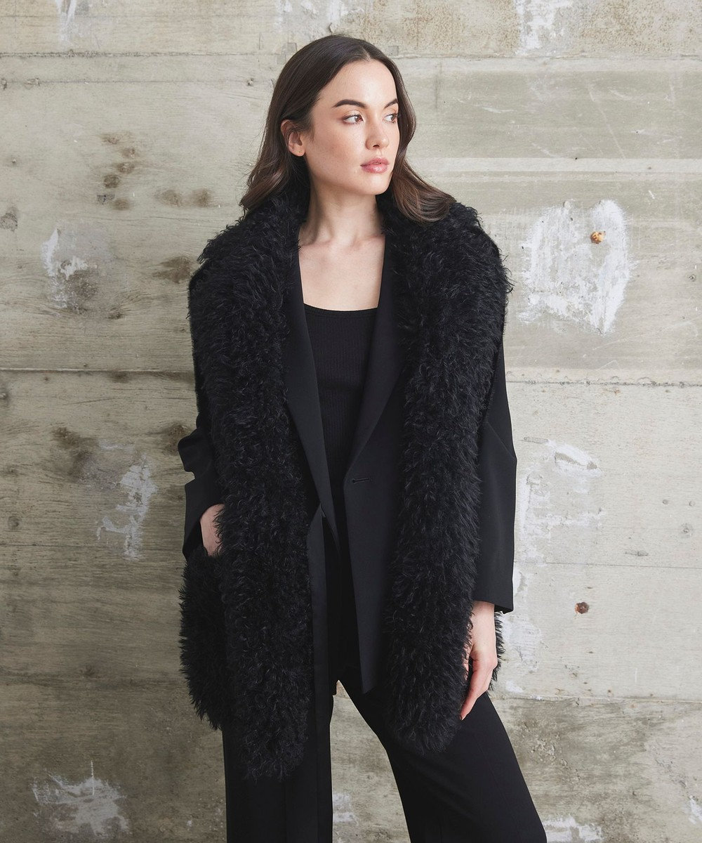 GRACE CONTINENTAL 【LOU ANDREA】フェイクポケットジレ