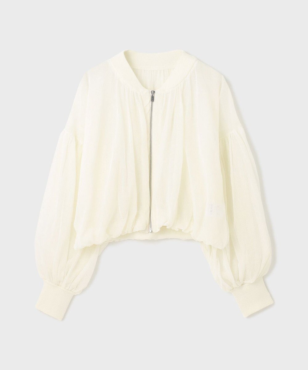 GRACE CONTINENTAL シアーニットバルーンジャケット 