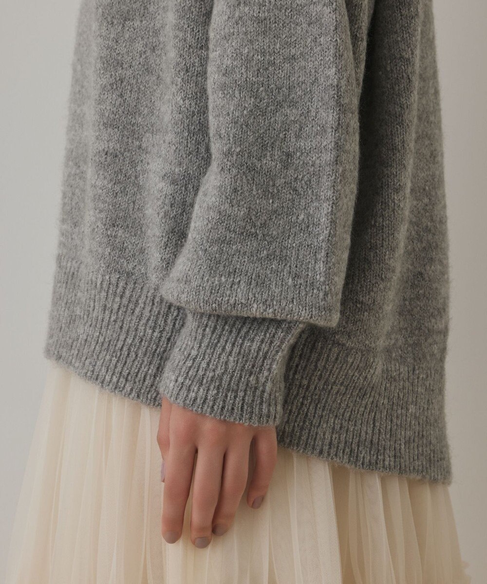 GRACE CONTINENTAL フェアアイル刺繍ニットトップ 