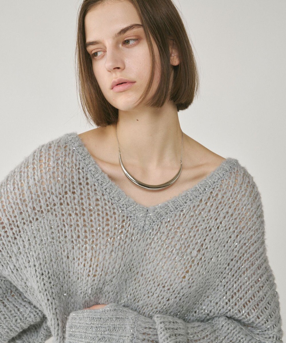 GRACE CONTINENTAL メタルカーブチョーカー 