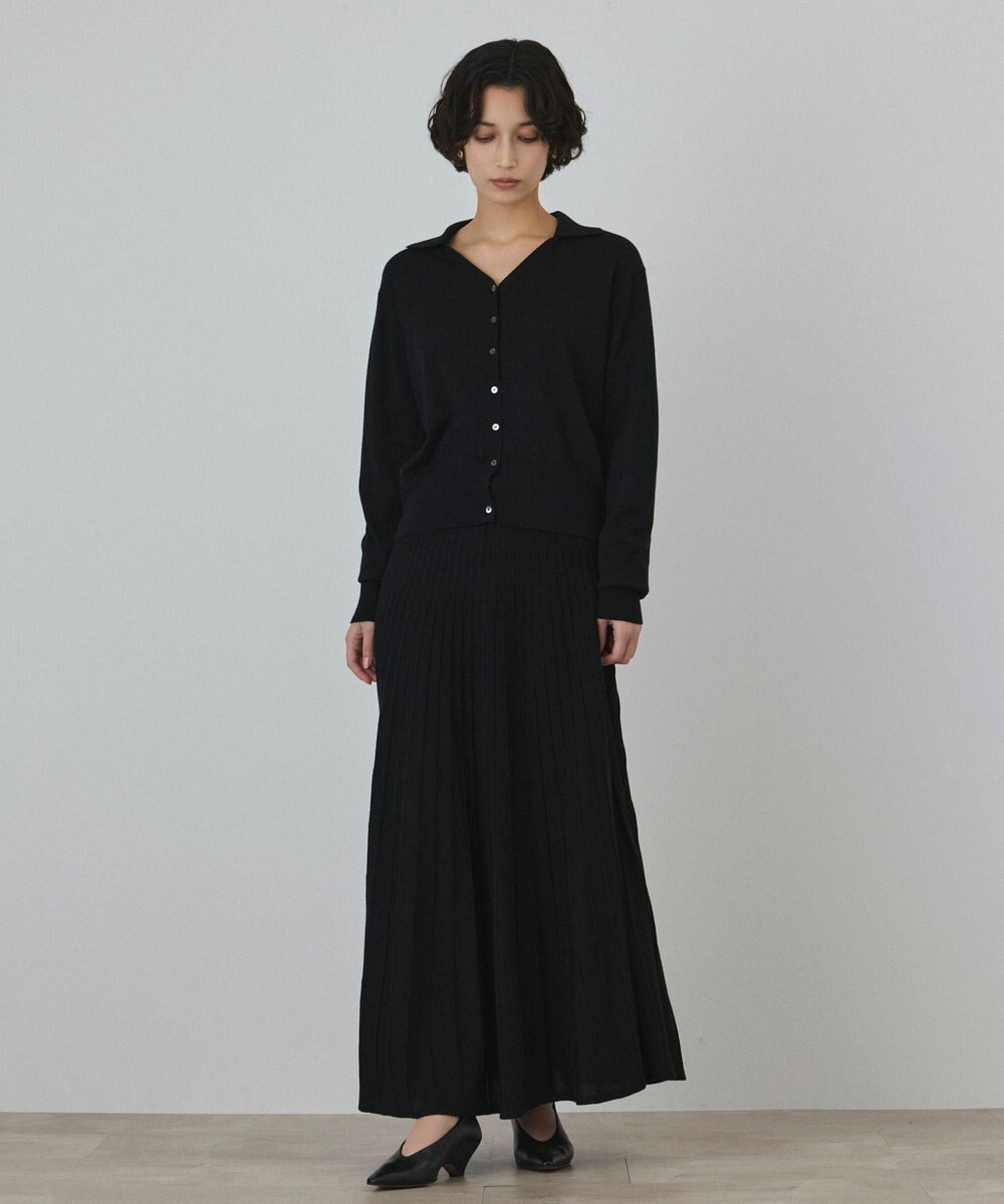 GRACE CONTINENTAL プリーツニットワンピース 