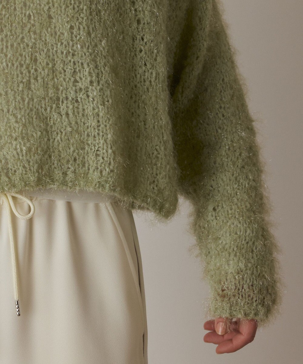 GRACE CONTINENTAL フィルムヤーンニットトップ