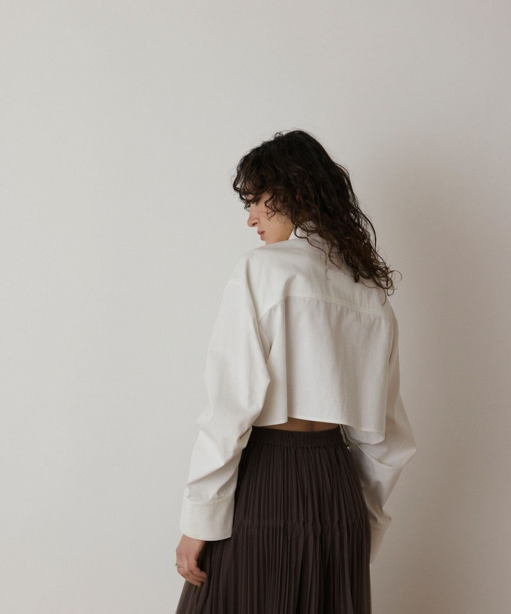 GRACE CONTINENTAL タックスリーブデニムシャツ