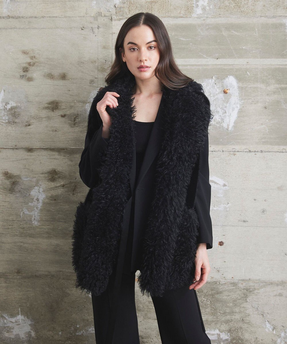 GRACE CONTINENTAL 【LOU ANDREA】フェイクポケットジレ