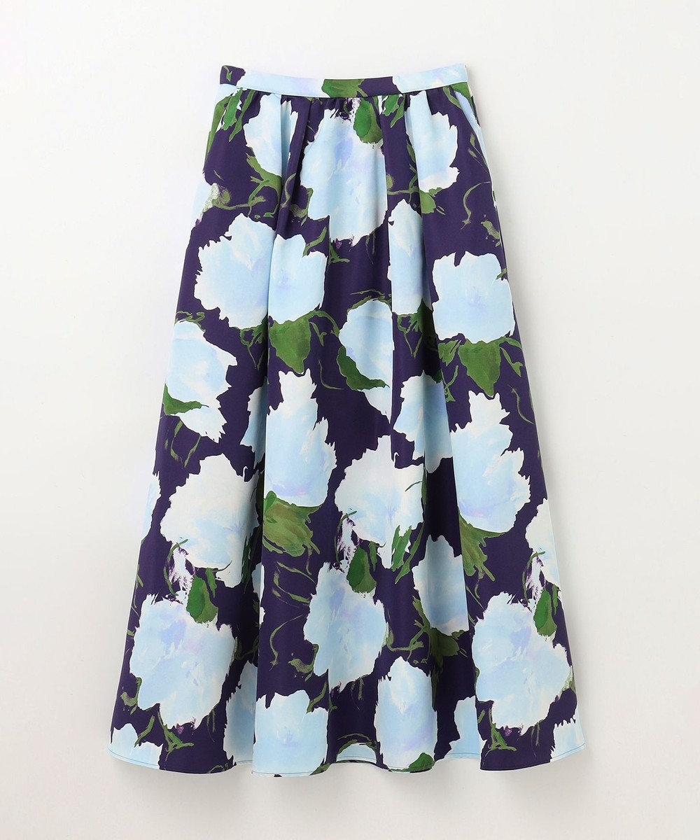 GRACE CONTINENTAL グログランボタニカルスカート