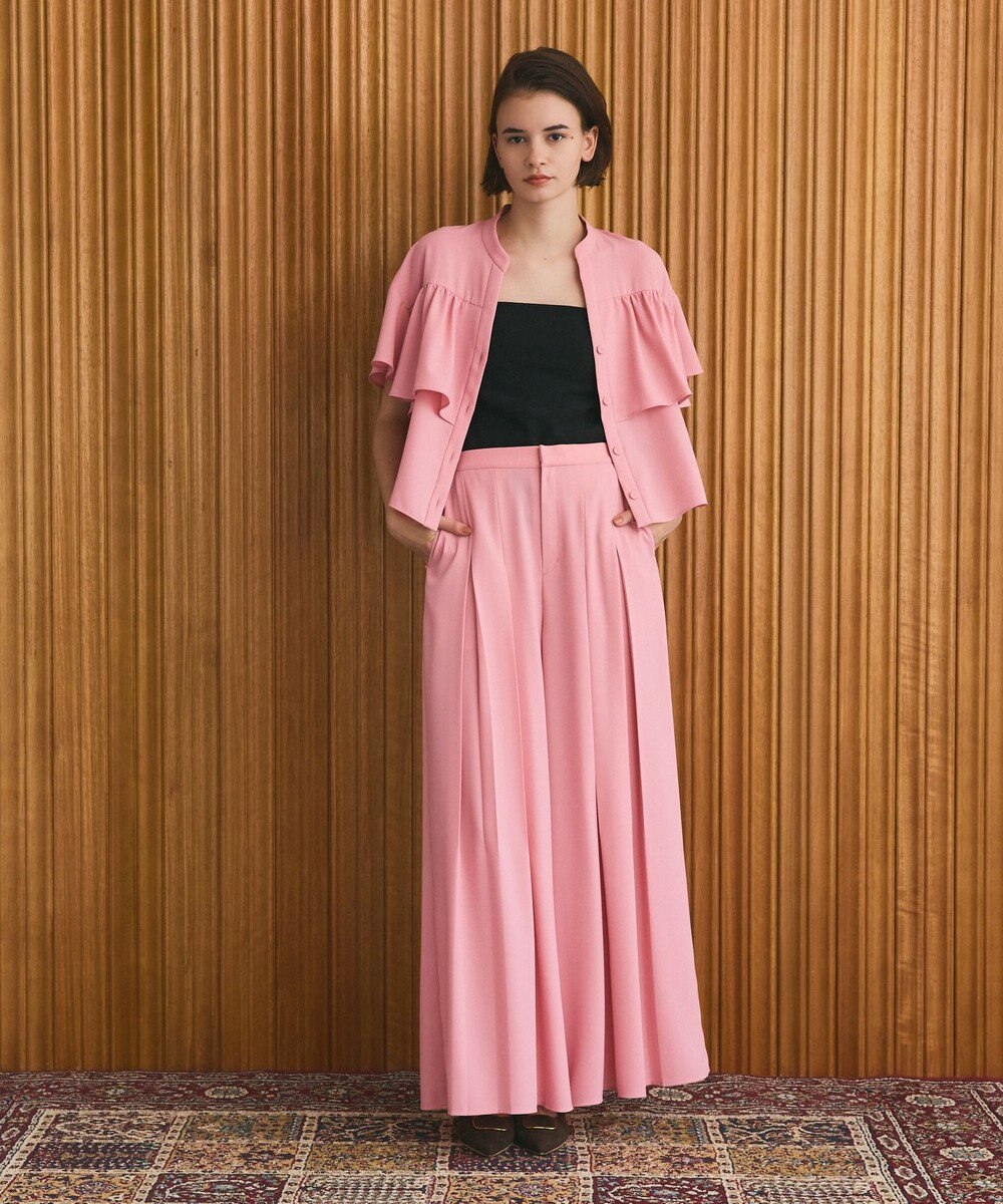 GRACE CONTINENTAL ラッフルレイヤードブラウス 