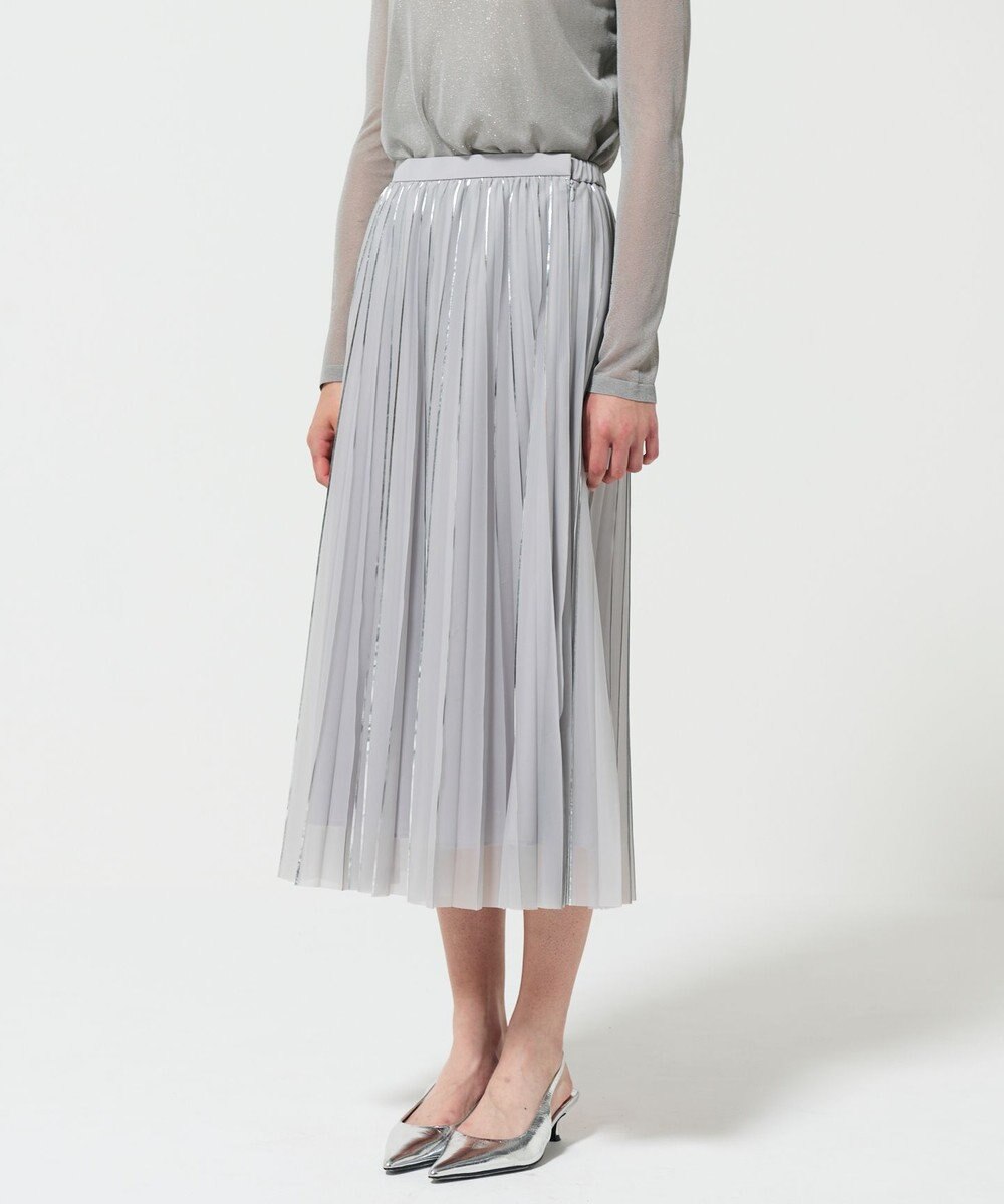 GRACE CONTINENTAL フォイルラインプリーツスカート 