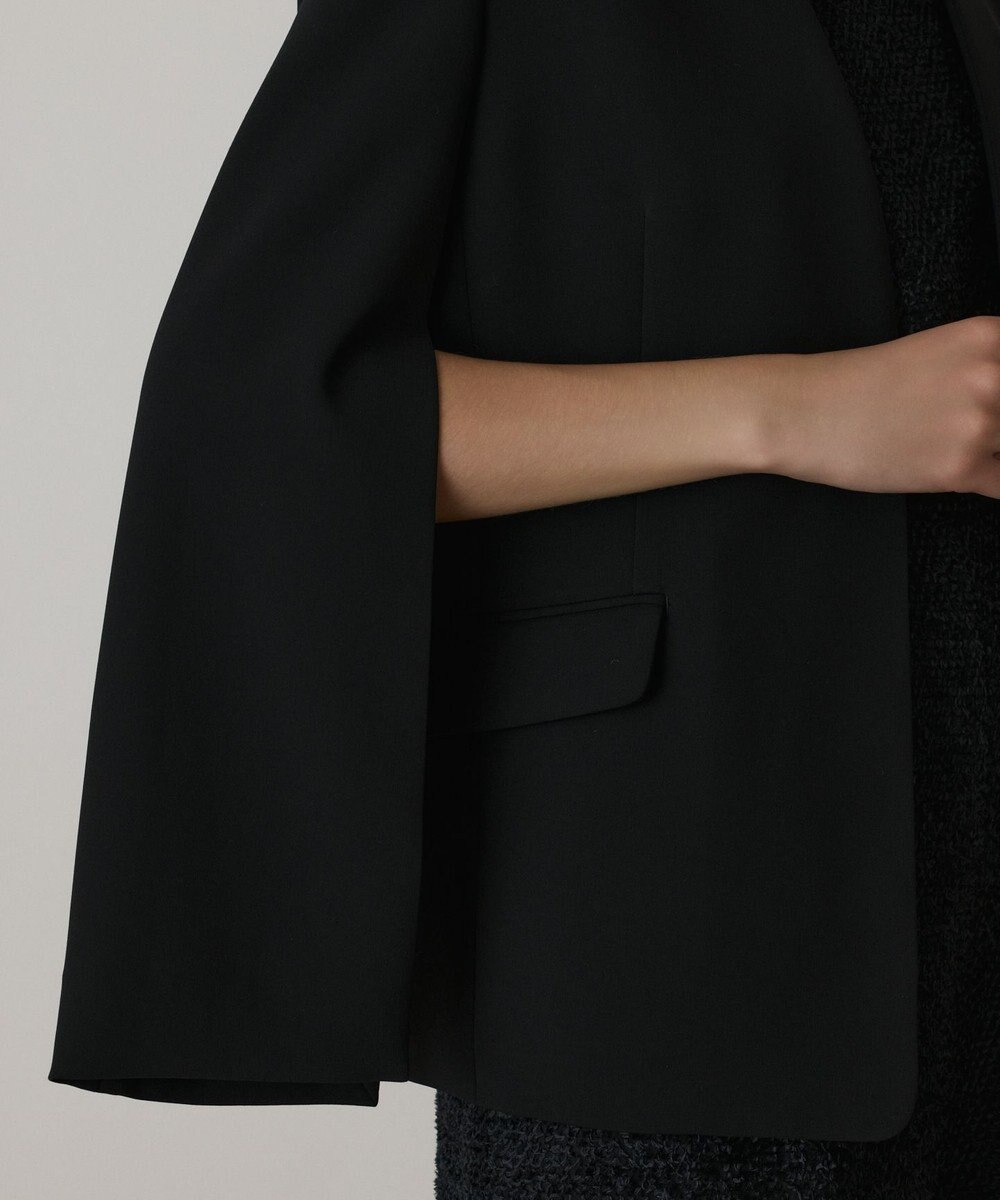 GRACE CONTINENTAL ダブルクロスノーカラージャケット 