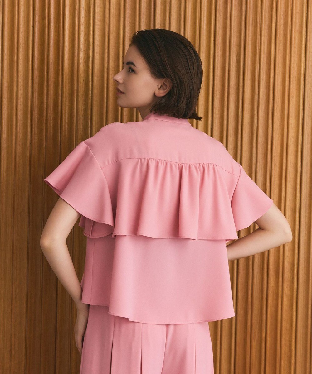 GRACE CONTINENTAL ラッフルレイヤードブラウス 