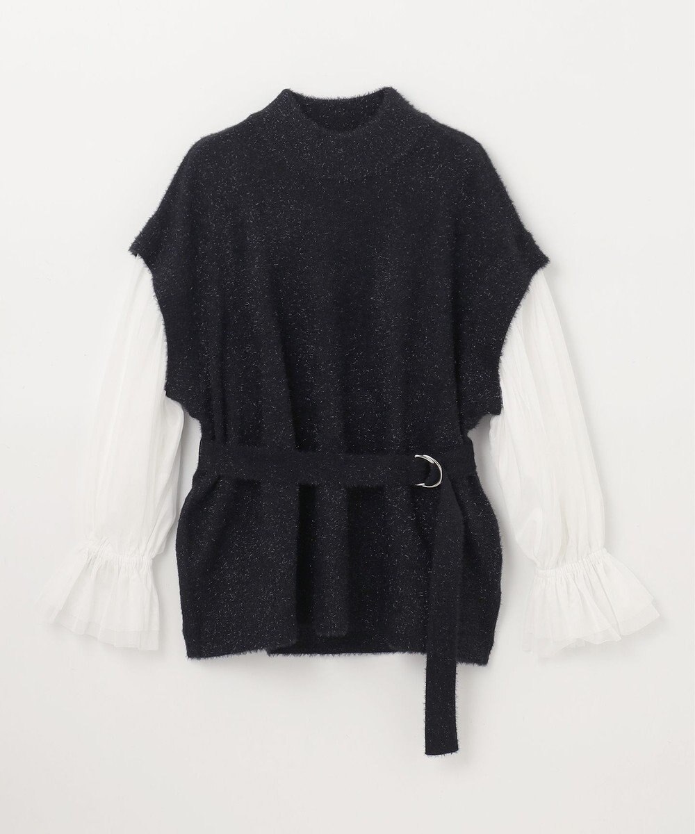 GRACE CONTINENTAL フェザーニットコンビトップ 