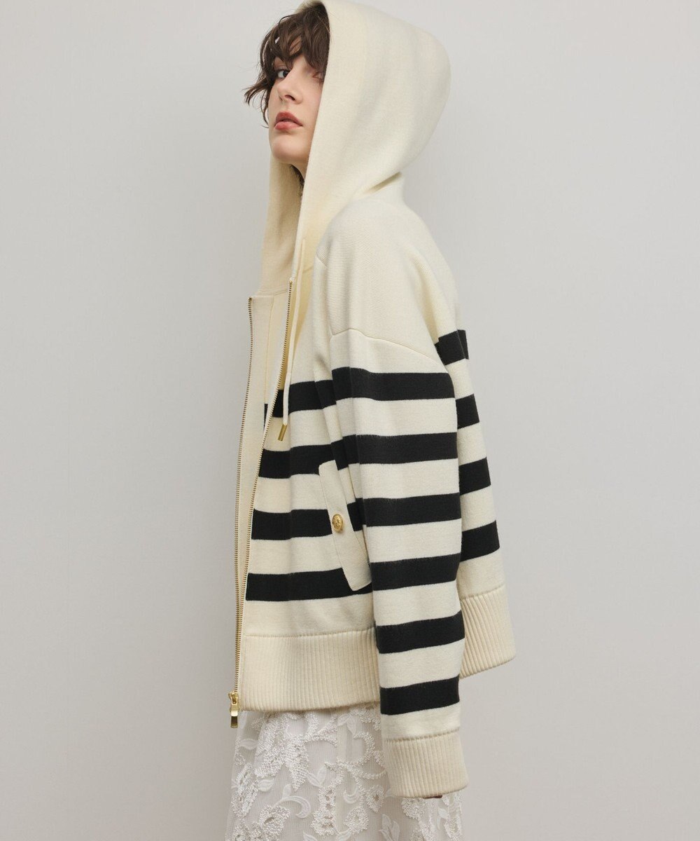 GRACE CONTINENTAL フォルムニットパーカー 