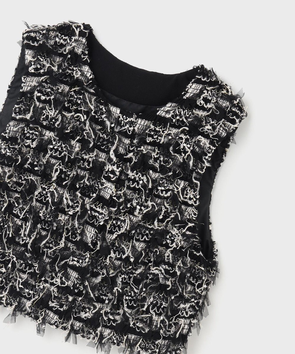 GRACE CONTINENTAL コンパクトフリンジベスト 