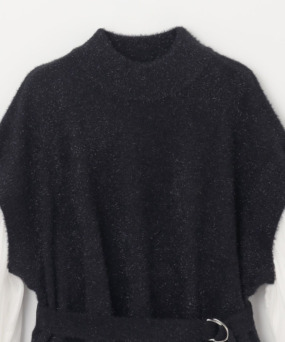 GRACE CONTINENTAL フェザーニットコンビトップ 