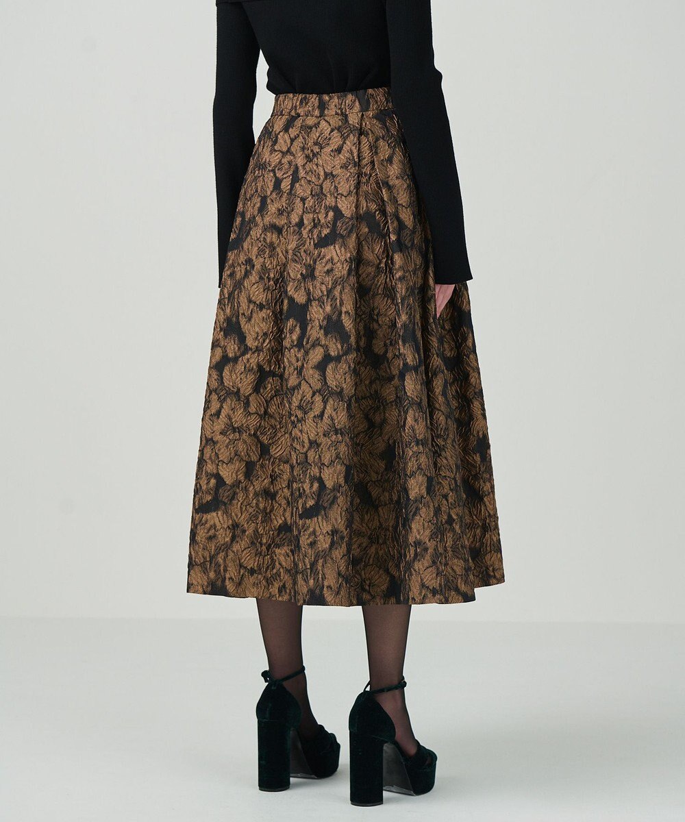 GRACE CONTINENTAL ジャガードタックスカート 