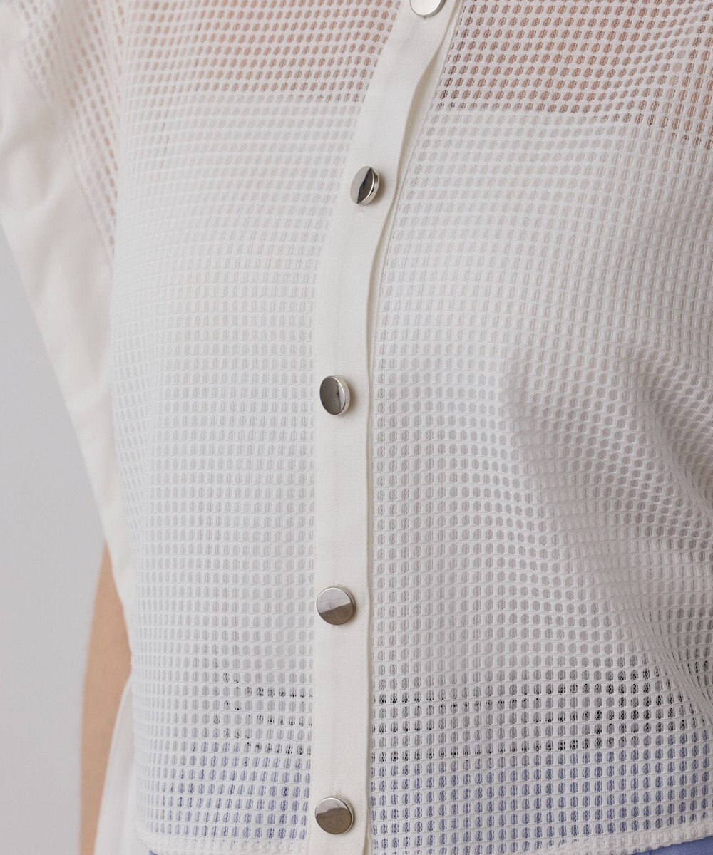 GRACE CONTINENTAL メッシュポンチョシャツ