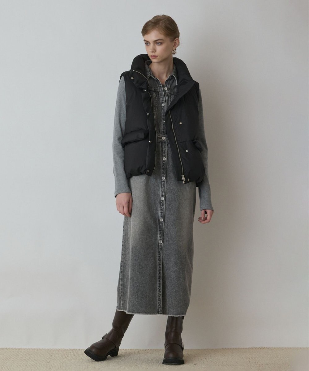 GRACE CONTINENTAL スタンドカラーダウンベスト 