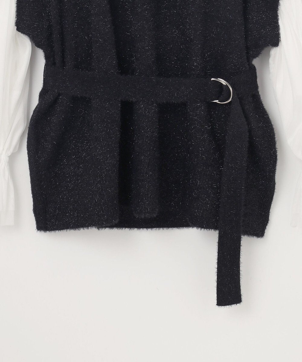 GRACE CONTINENTAL フェザーニットコンビトップ 