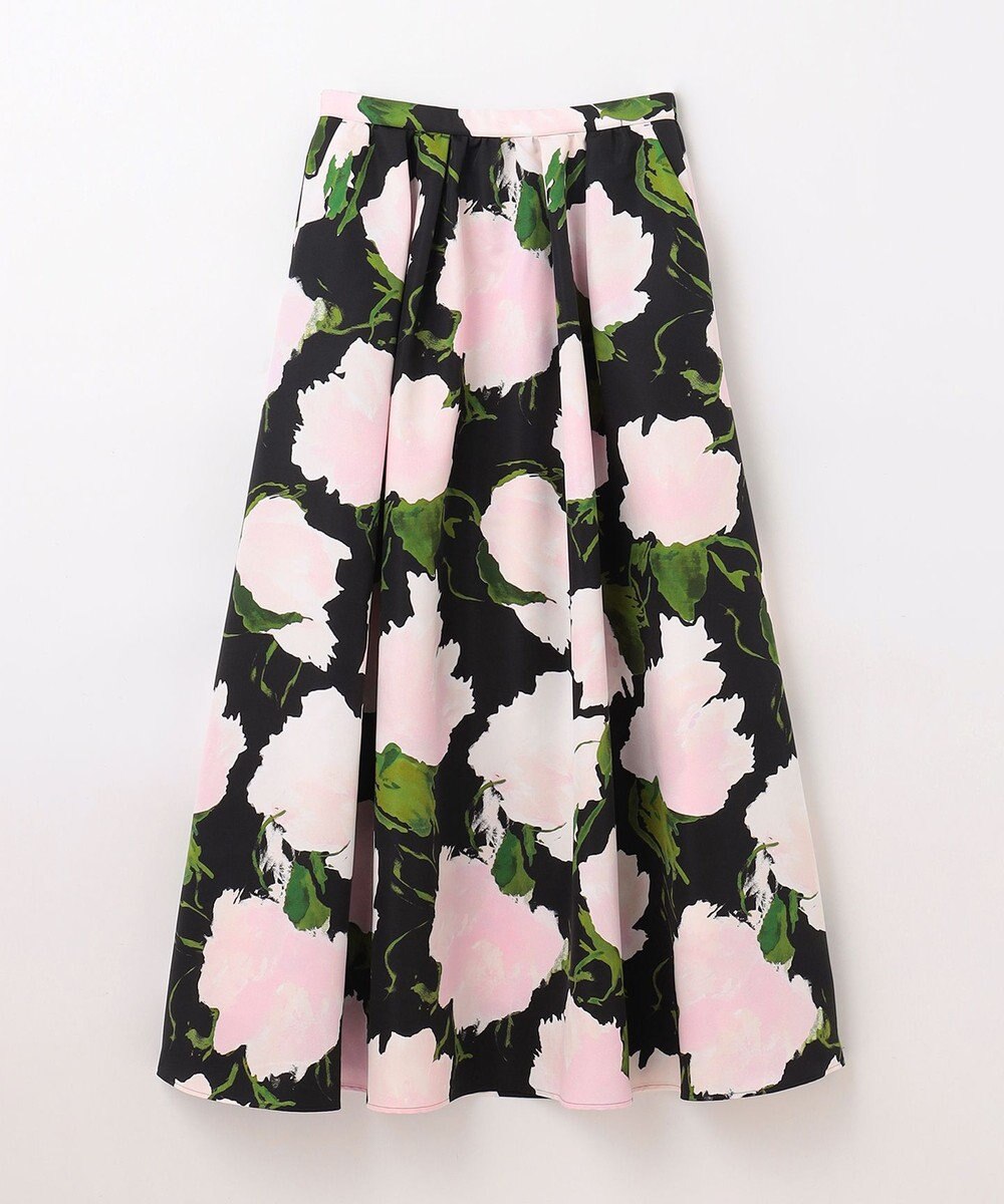 GRACE CONTINENTAL グログランボタニカルスカート