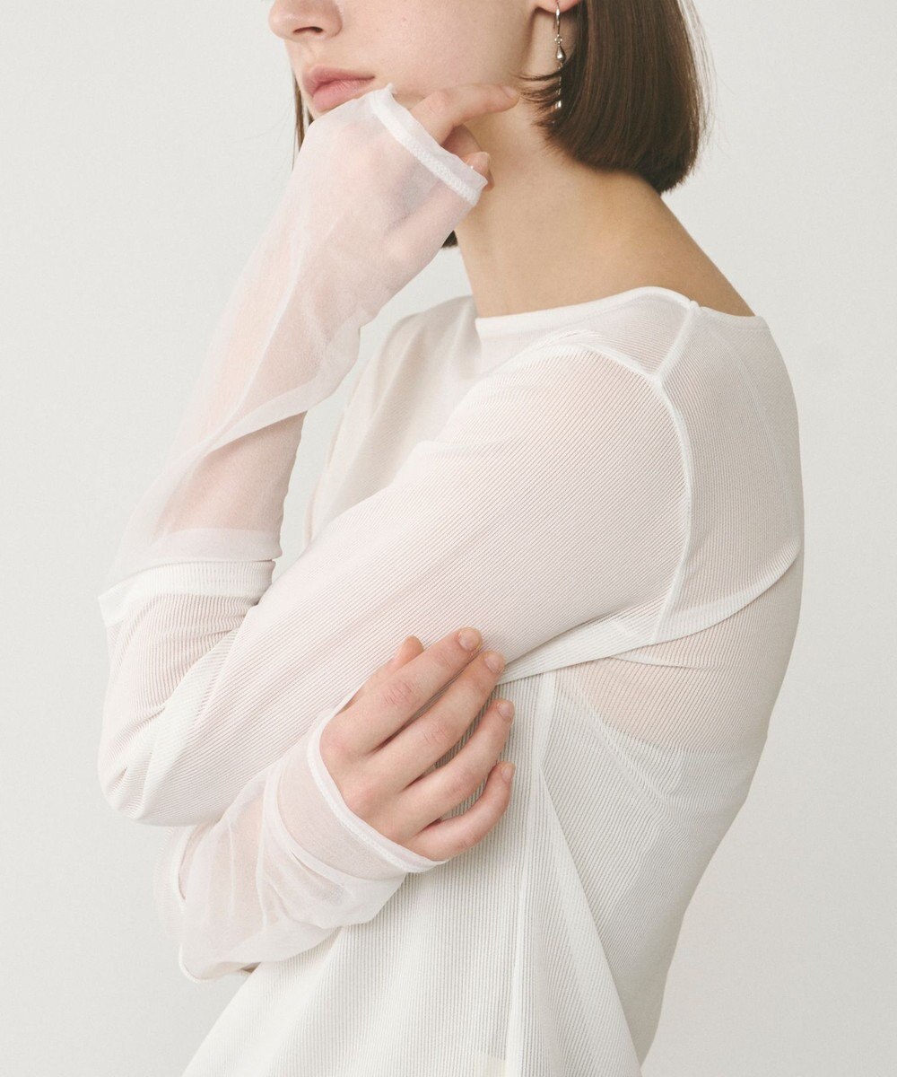 GRACE CONTINENTAL シアーアセテートカットトップ 