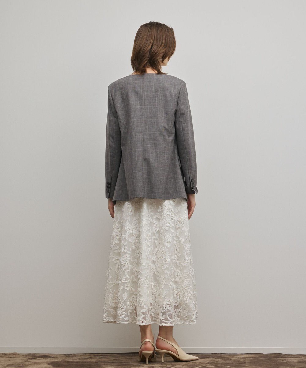 GRACE CONTINENTAL チュールレースロングワンピース 