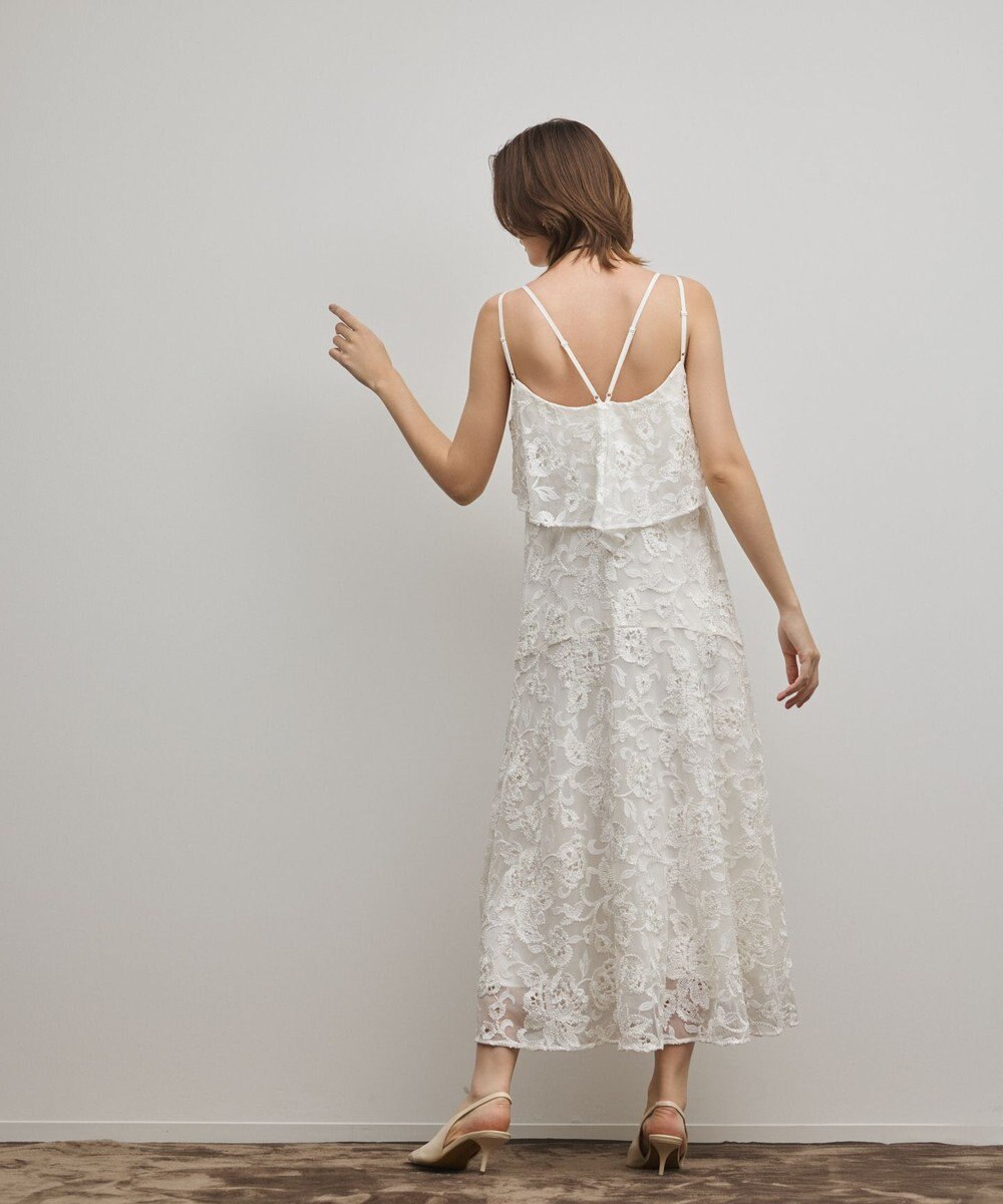 GRACE CONTINENTAL チュールレースロングワンピース 