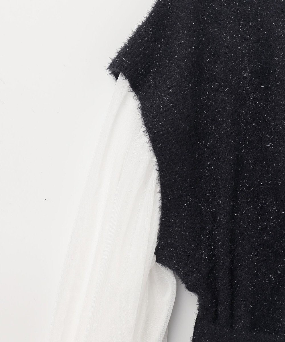 GRACE CONTINENTAL フェザーニットコンビトップ 