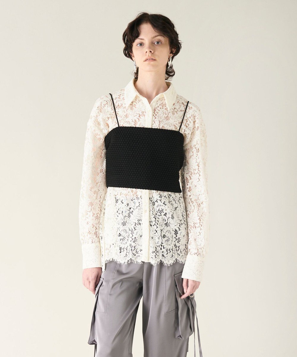 GRACE CONTINENTAL コードレースオーバーシャツ