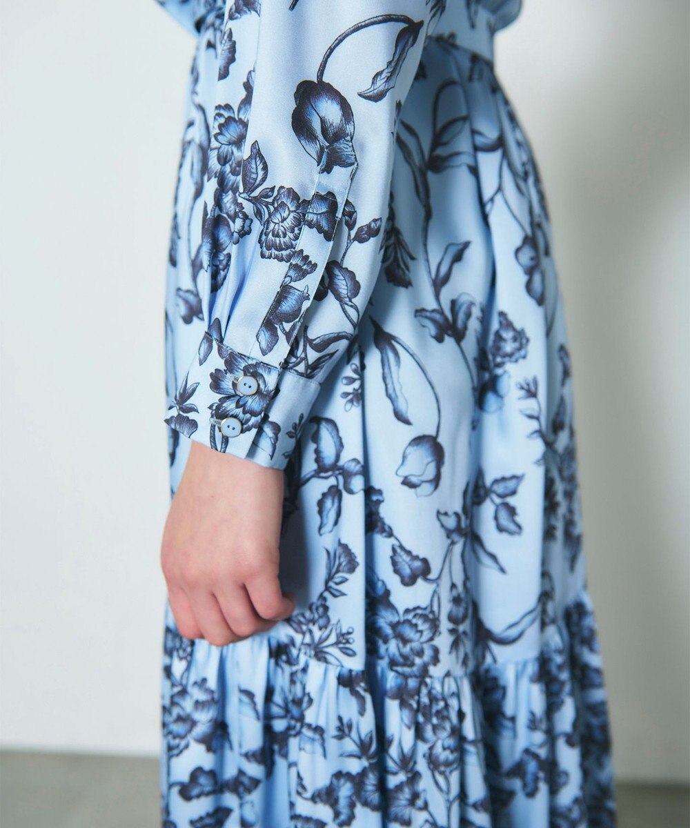 GRACE CONTINENTAL オリエンタルフラワープリントワンピース