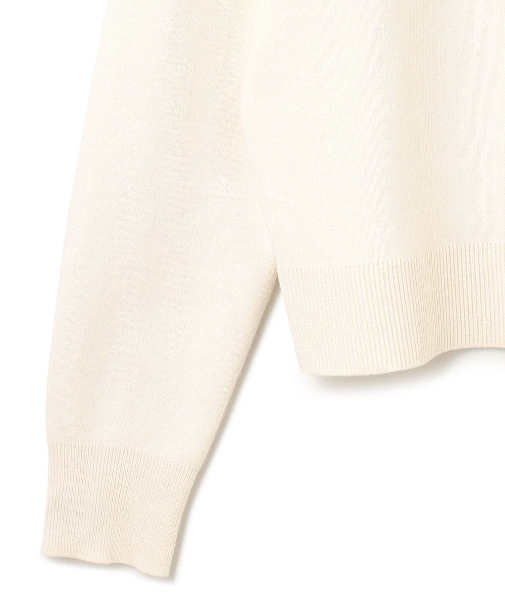 GRACE CONTINENTAL ロゴビジューニットトップ 