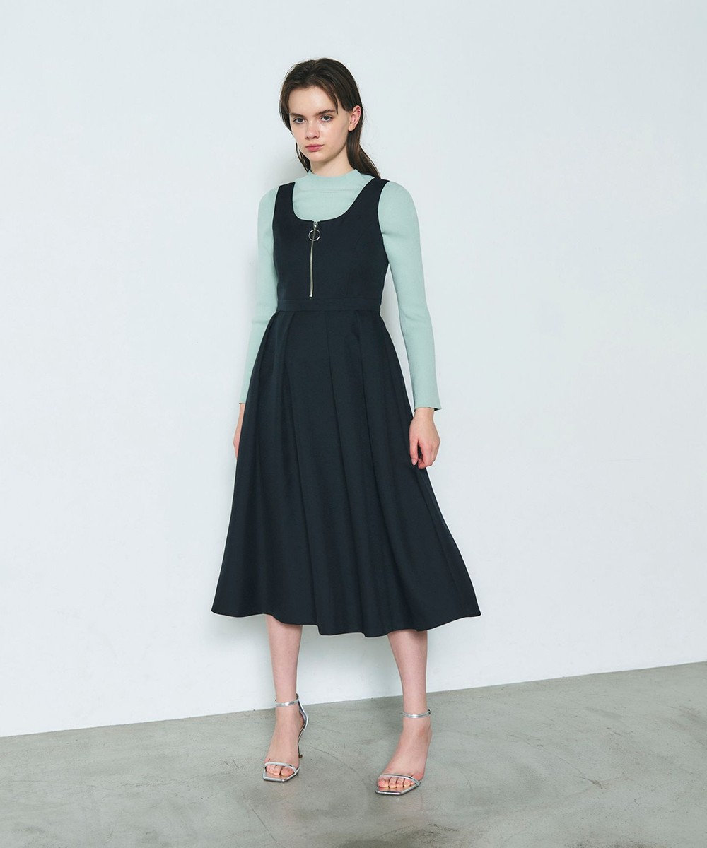 GRACE CONTINENTAL ツイルタックワンピース