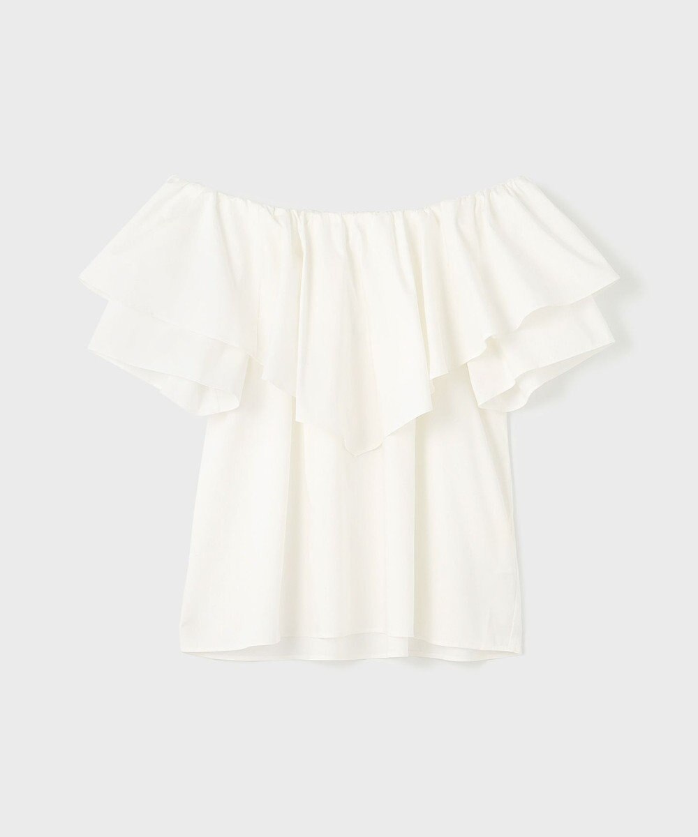 GRACE CONTINENTAL フリルオフショルトップ