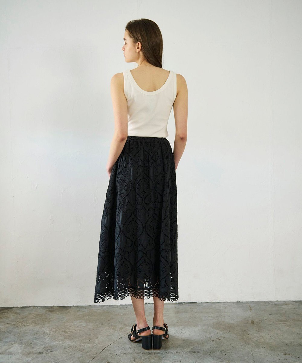 GRACE CONTINENTAL エンブロイダリーロングスカート 