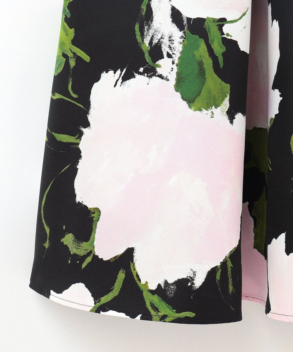 GRACE CONTINENTAL グログランボタニカルスカート 