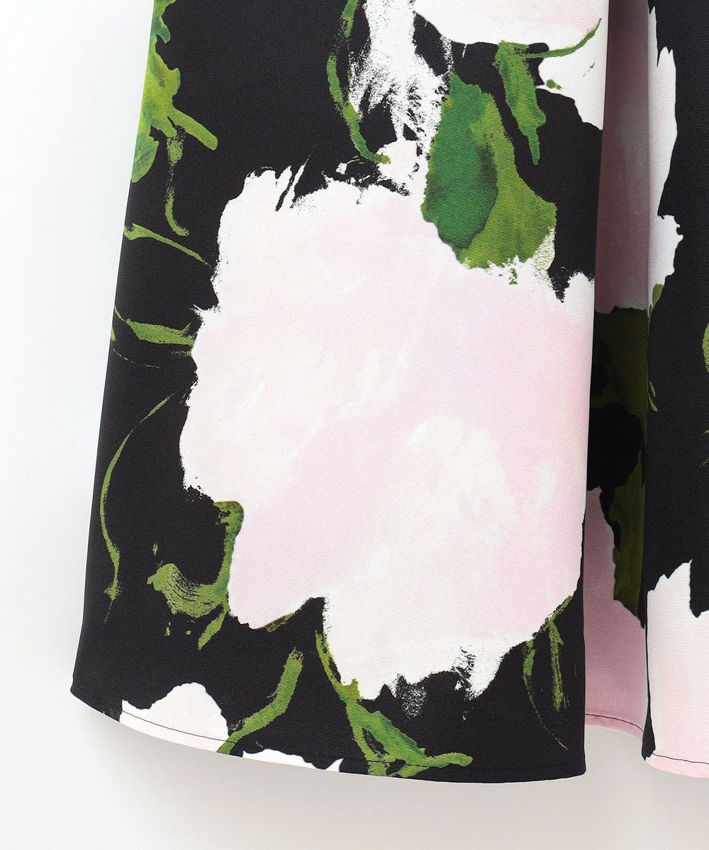 GRACE CONTINENTAL グログランボタニカルスカート