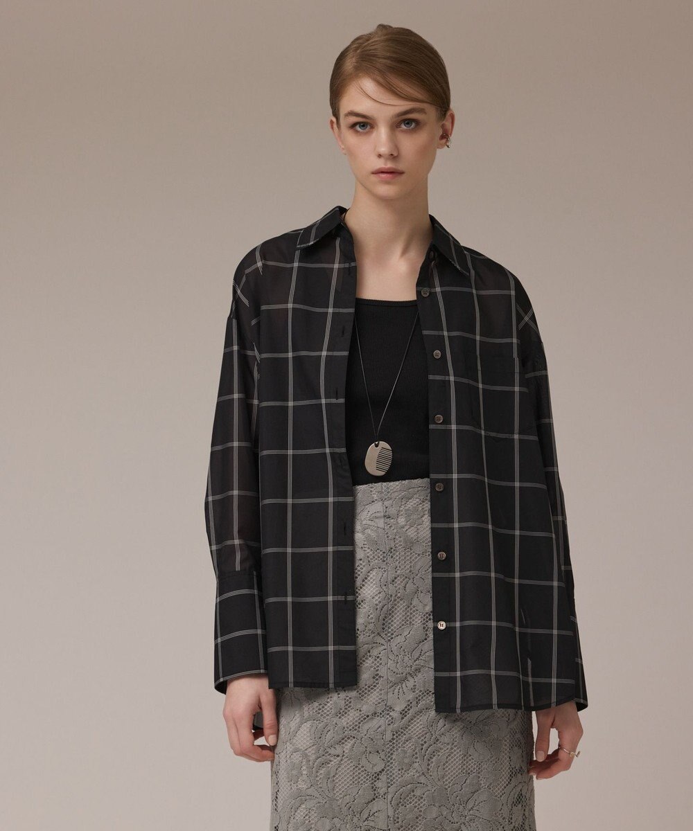 GRACE CONTINENTAL オーガン2WAYシャツ 