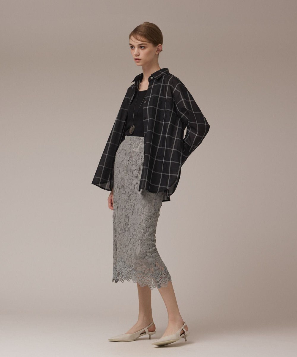 GRACE CONTINENTAL オーガン2WAYシャツ 