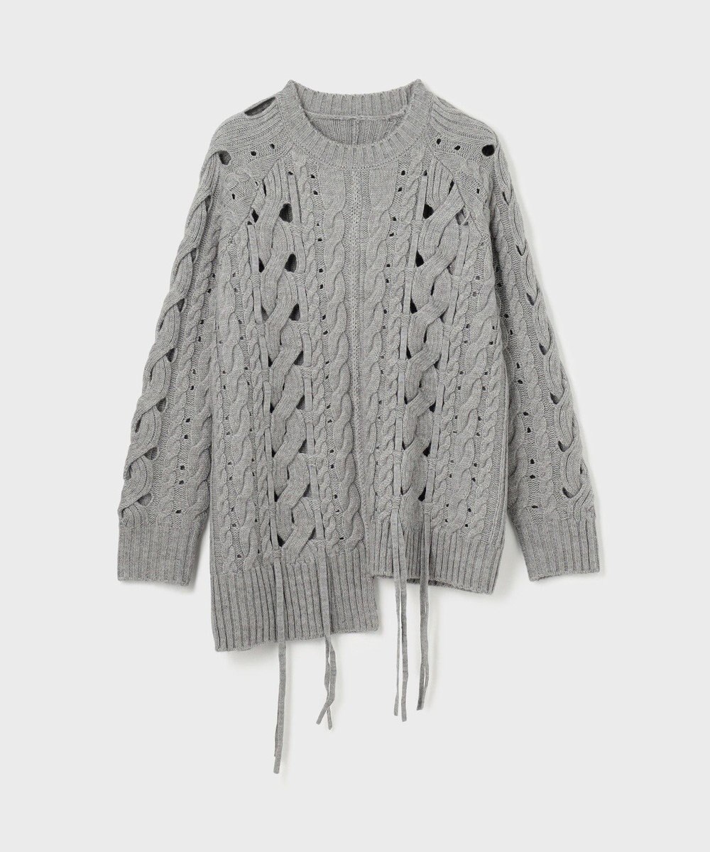 GRACE CONTINENTAL オーバーケーブルニットトップ 