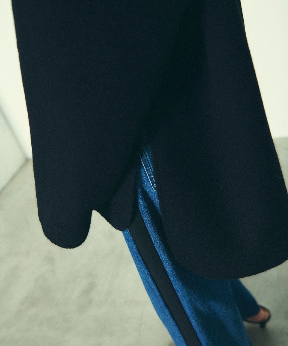 GRACE CONTINENTAL フードファーリバーポンチョ 