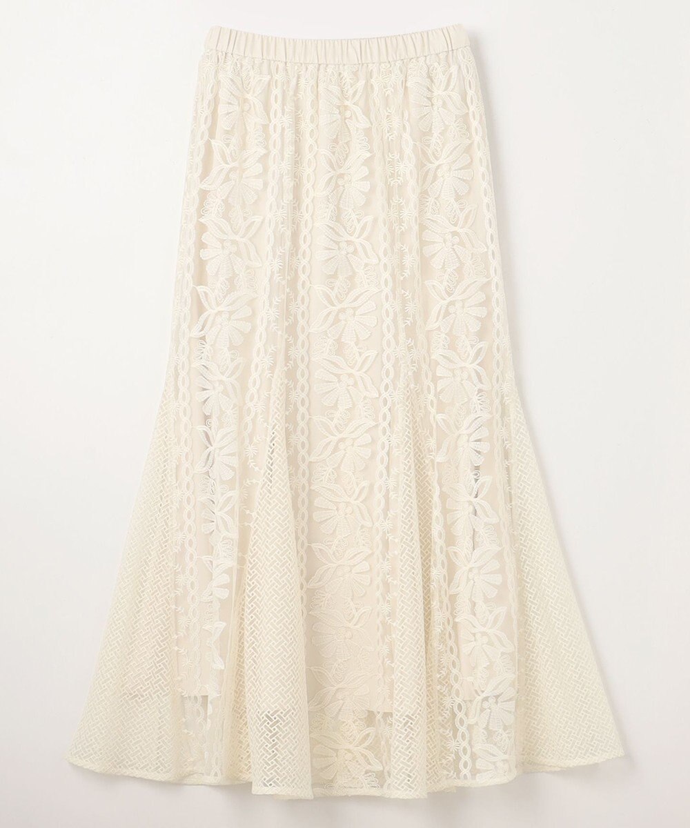 GRACE CONTINENTAL フレア刺繍スカート 