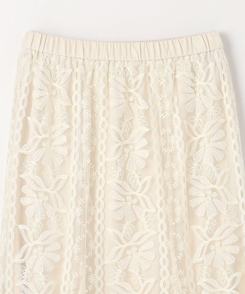 GRACE CONTINENTAL フレア刺繍スカート 