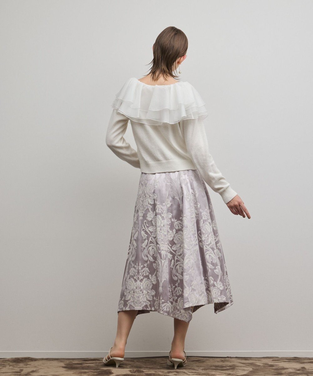 GRACE CONTINENTAL オーナメントジャガードハンカチヘムスカート 