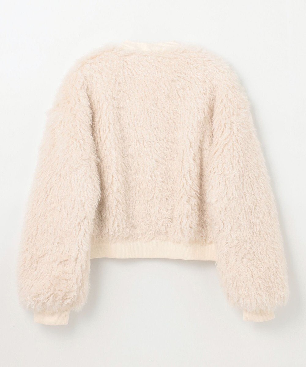 GRACE CONTINENTAL フェイクファーニットカーディガン 