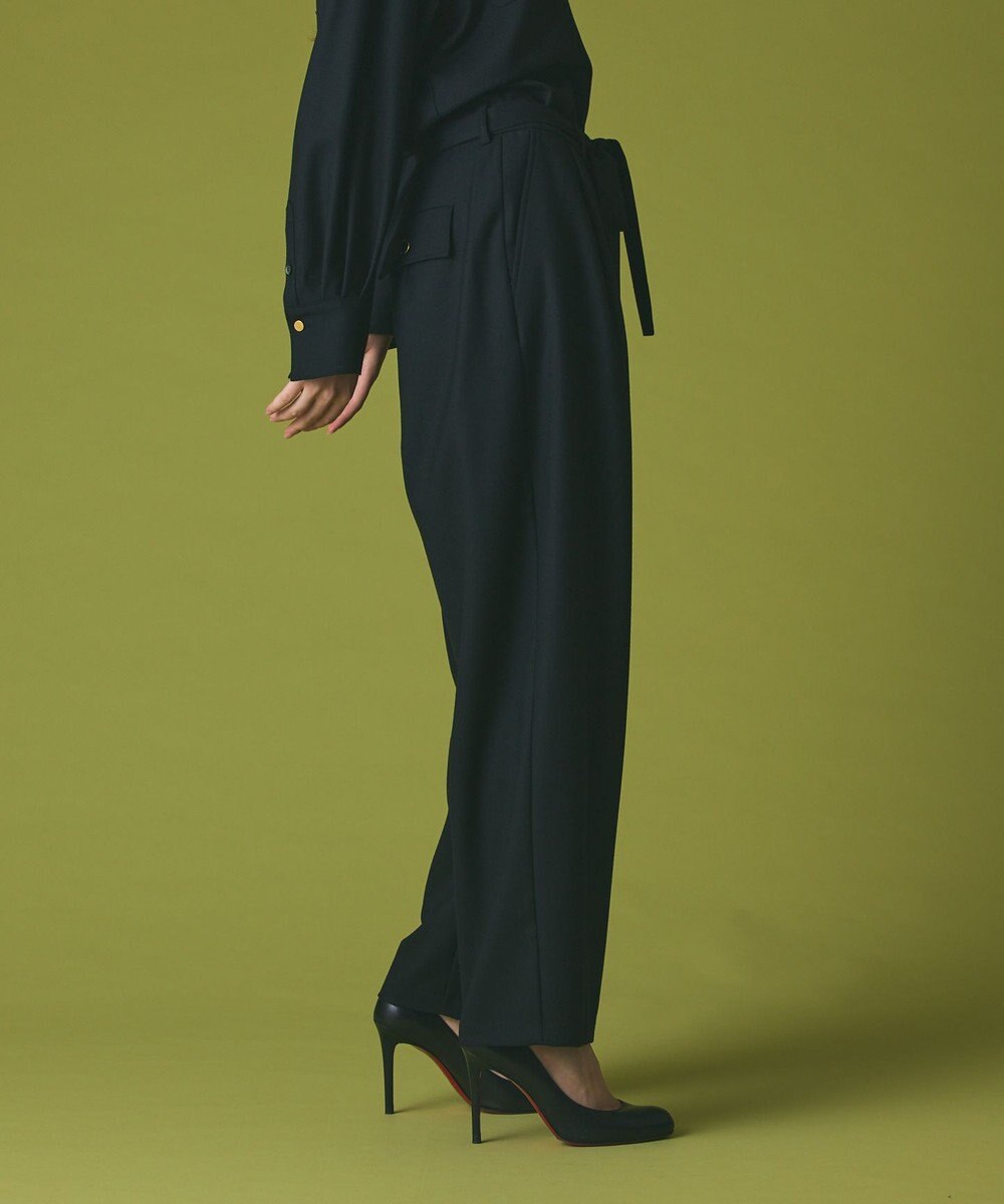 GRACE CONTINENTAL ウールワイドレッグパンツ 