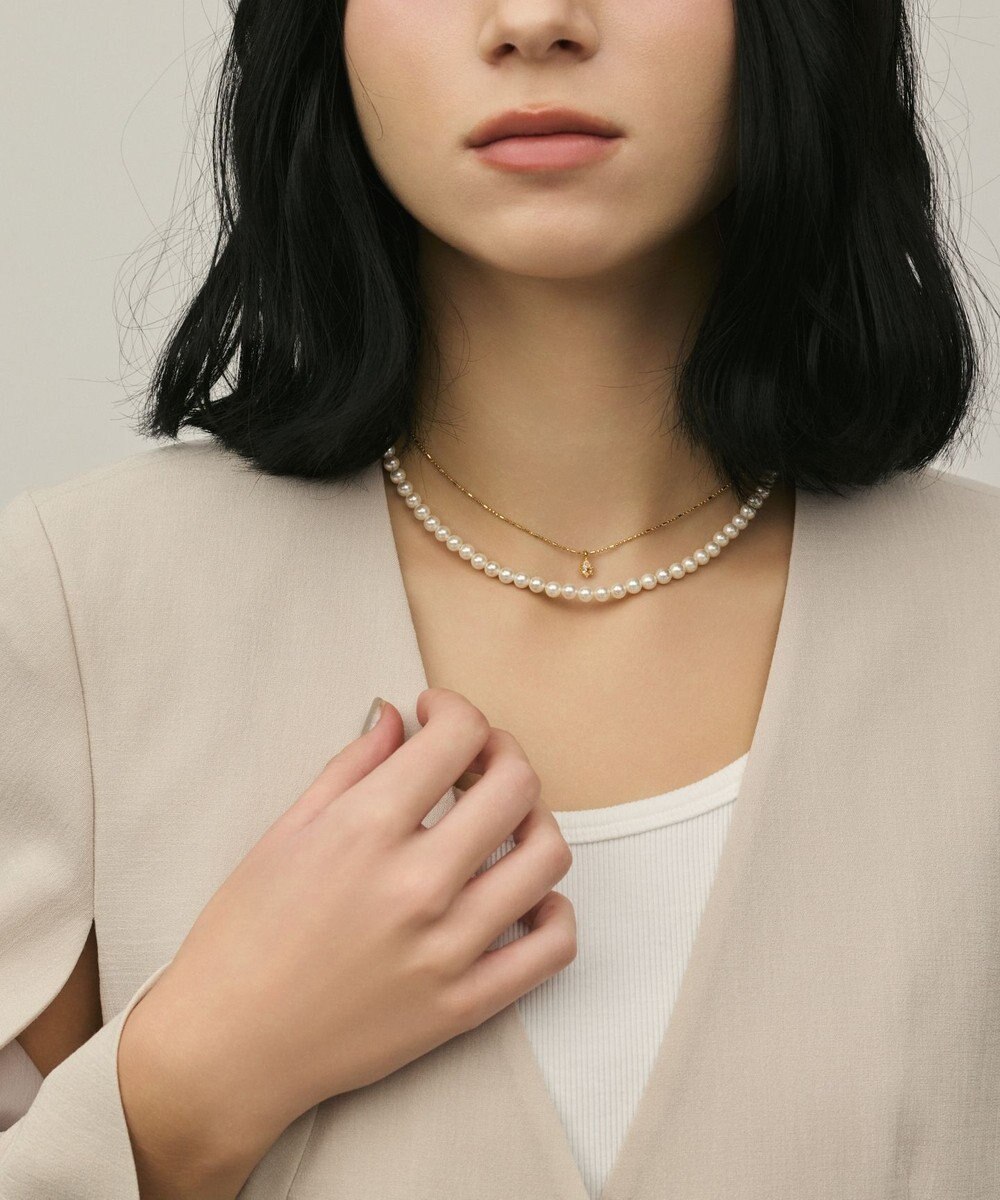 GRACE CONTINENTAL パール2連ネックレス 