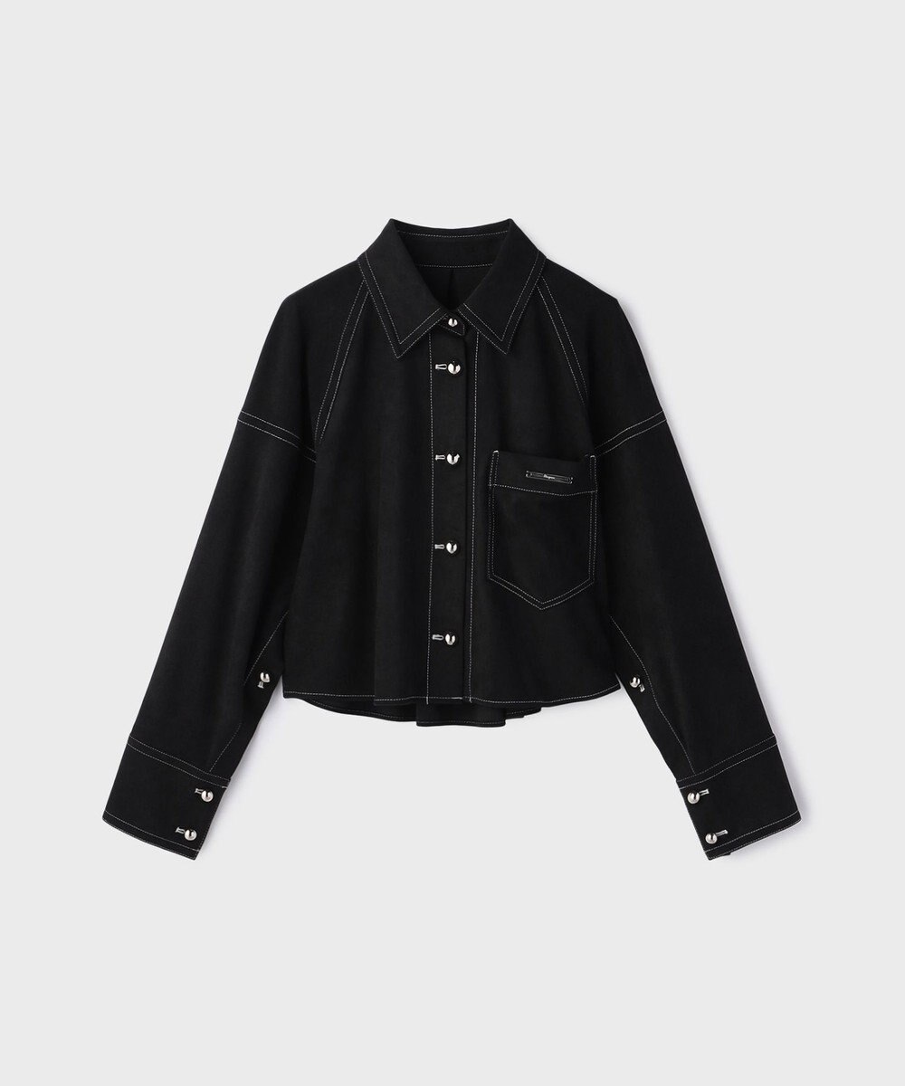 GRACE CONTINENTAL フェイクスウェードブラウス 