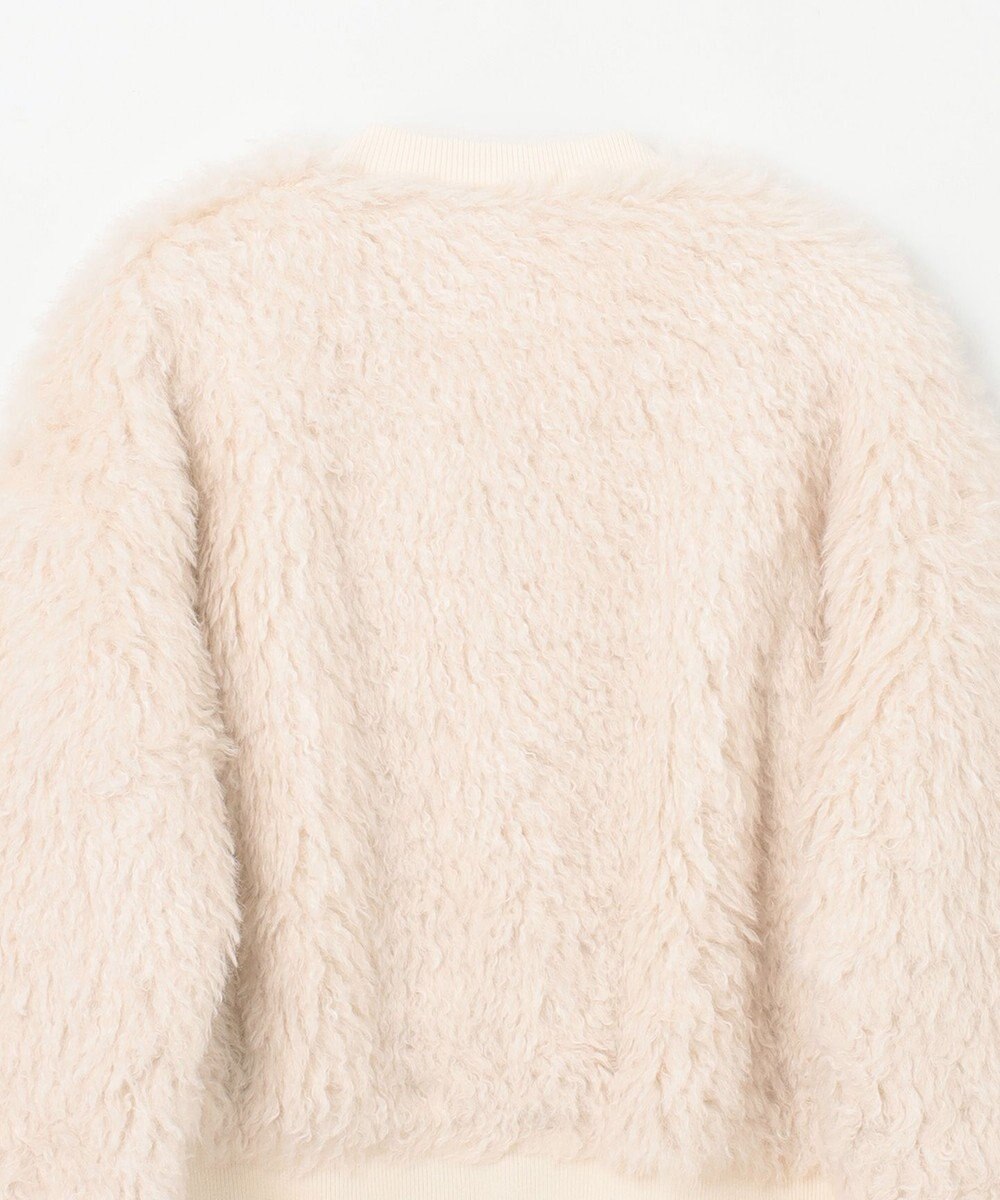 GRACE CONTINENTAL フェイクファーニットカーディガン 