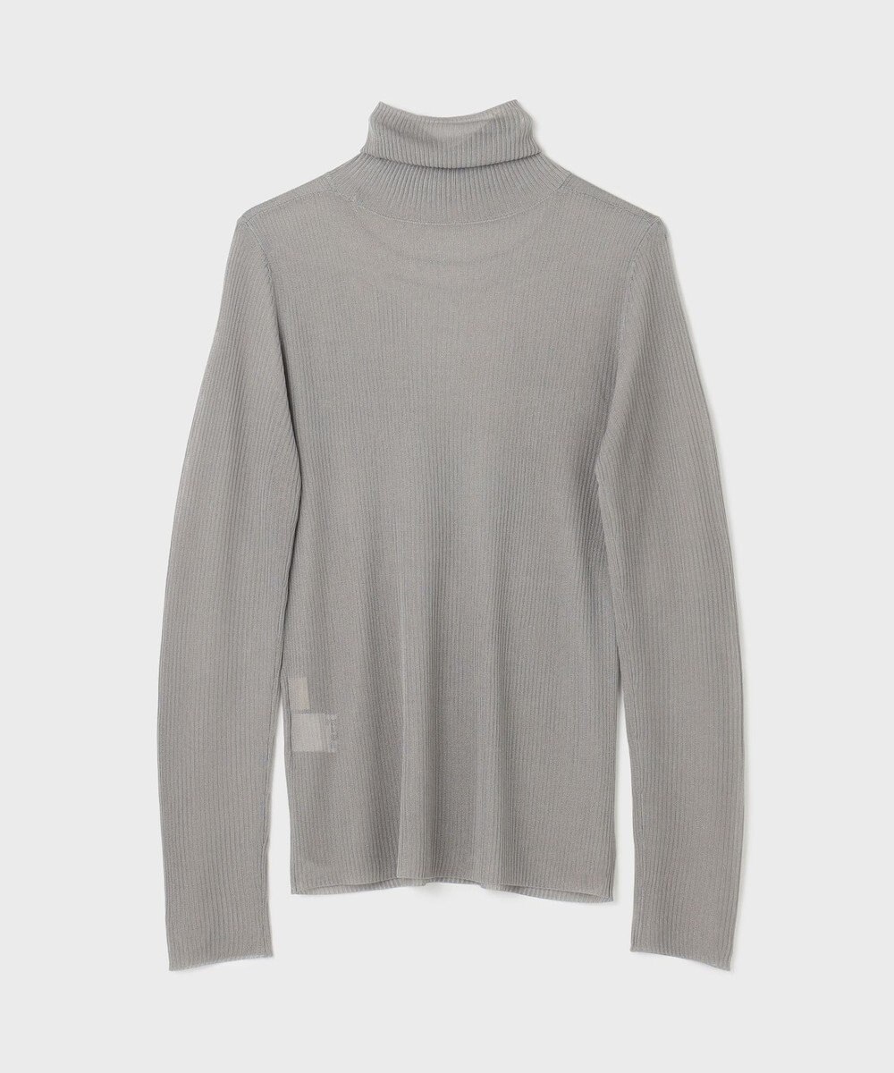 GRACE CONTINENTAL シアーリブタートルトップ