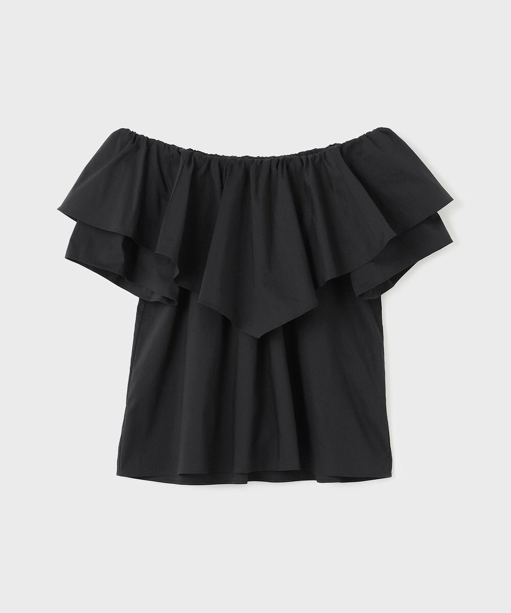 GRACE CONTINENTAL フリルオフショルトップ